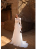 High Neck Long Sleeves Ivory Lace Tulle Wedding Dress High Neck Long Sleeves Ivory Lace Tulle Wedding Dress